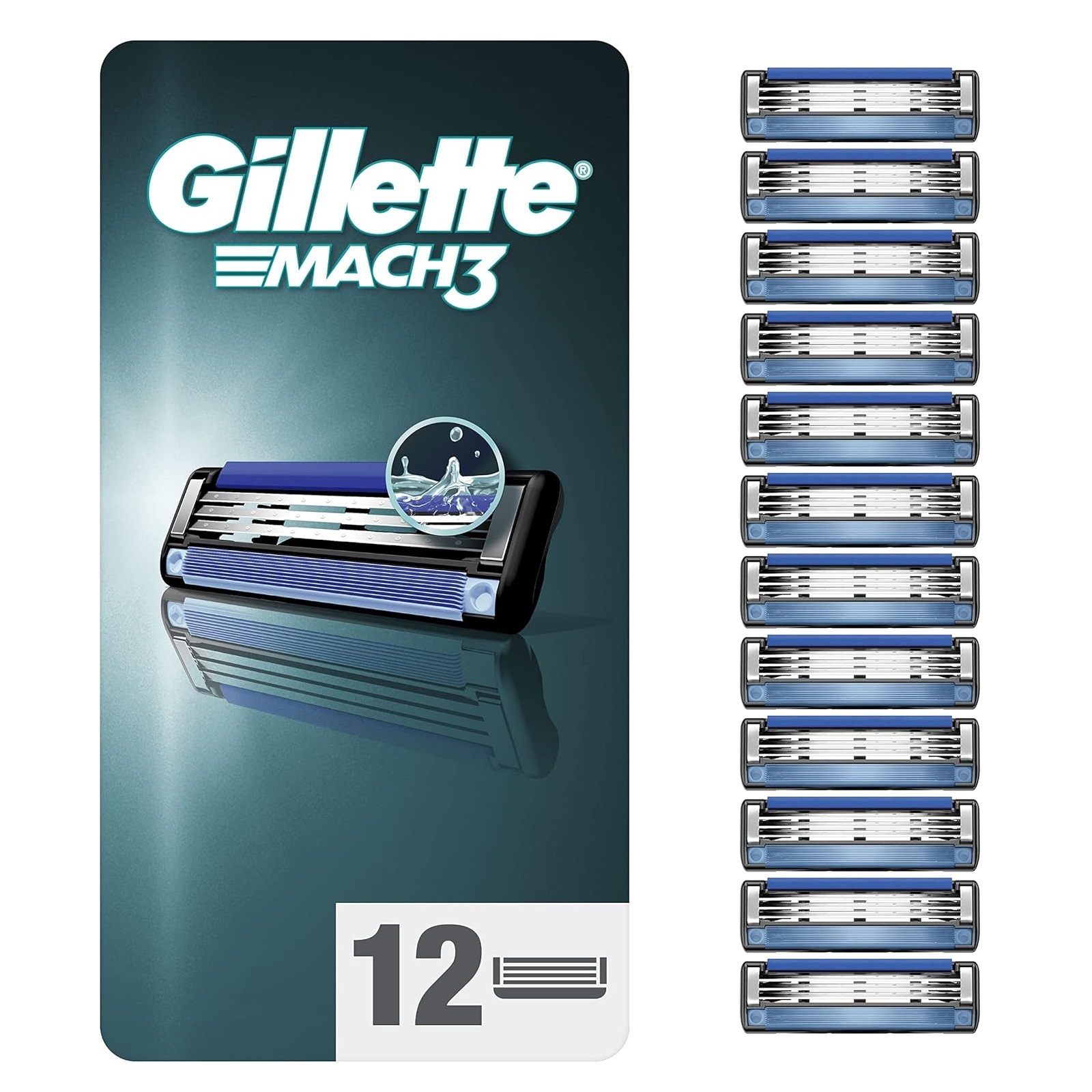 Gillette Mach3 Rakblad 12-pack