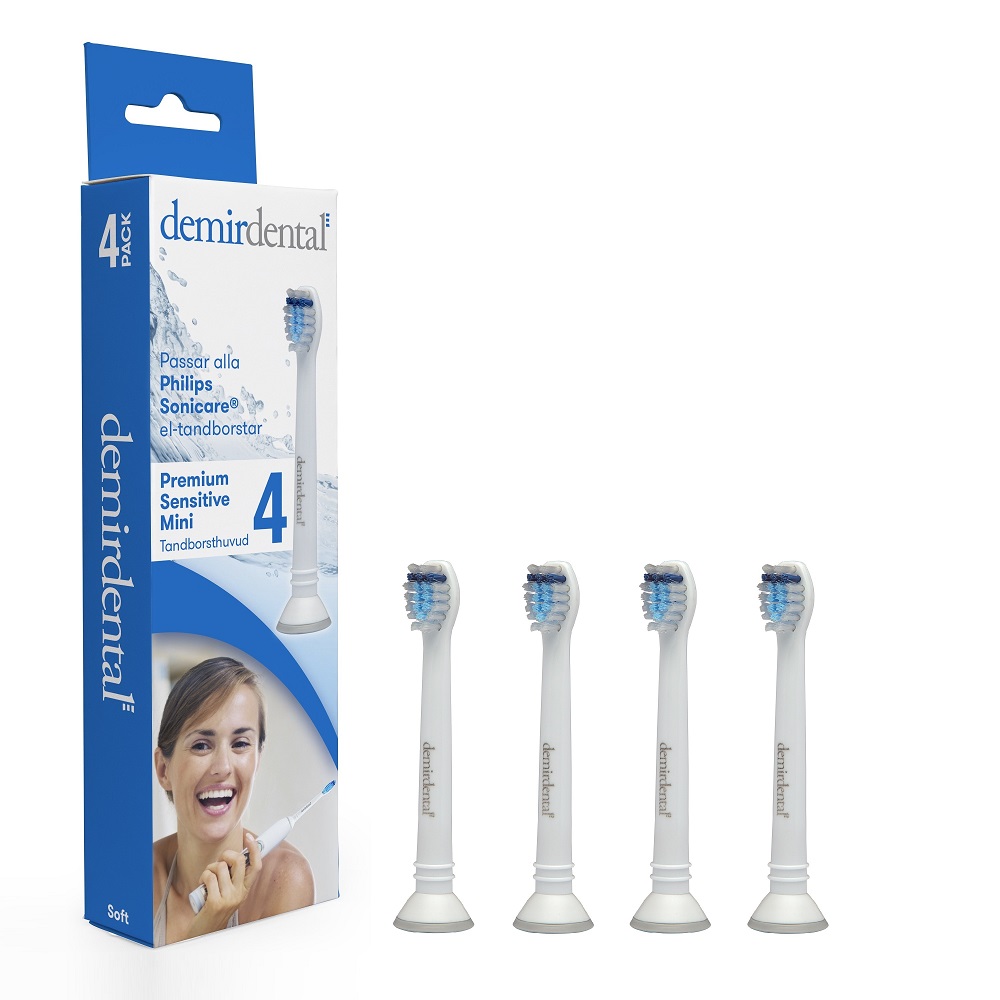 Premium Sensitive Mini Tandborsthuvud 4-pack
