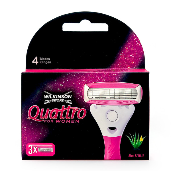Wilkinson Sword Quattro for Women Rakblad 3-pack