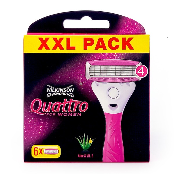 Wilkinson Sword Quattro for Women Rakblad 6-pack