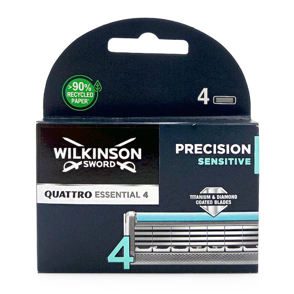 Wilkinson Sword Quattro Precision Sensitive Rakblad 4-pack