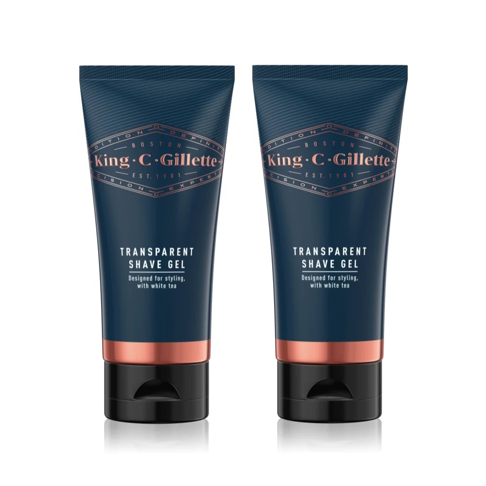 Gillette King C. Transparent Rakgel 150 ml 2-pack