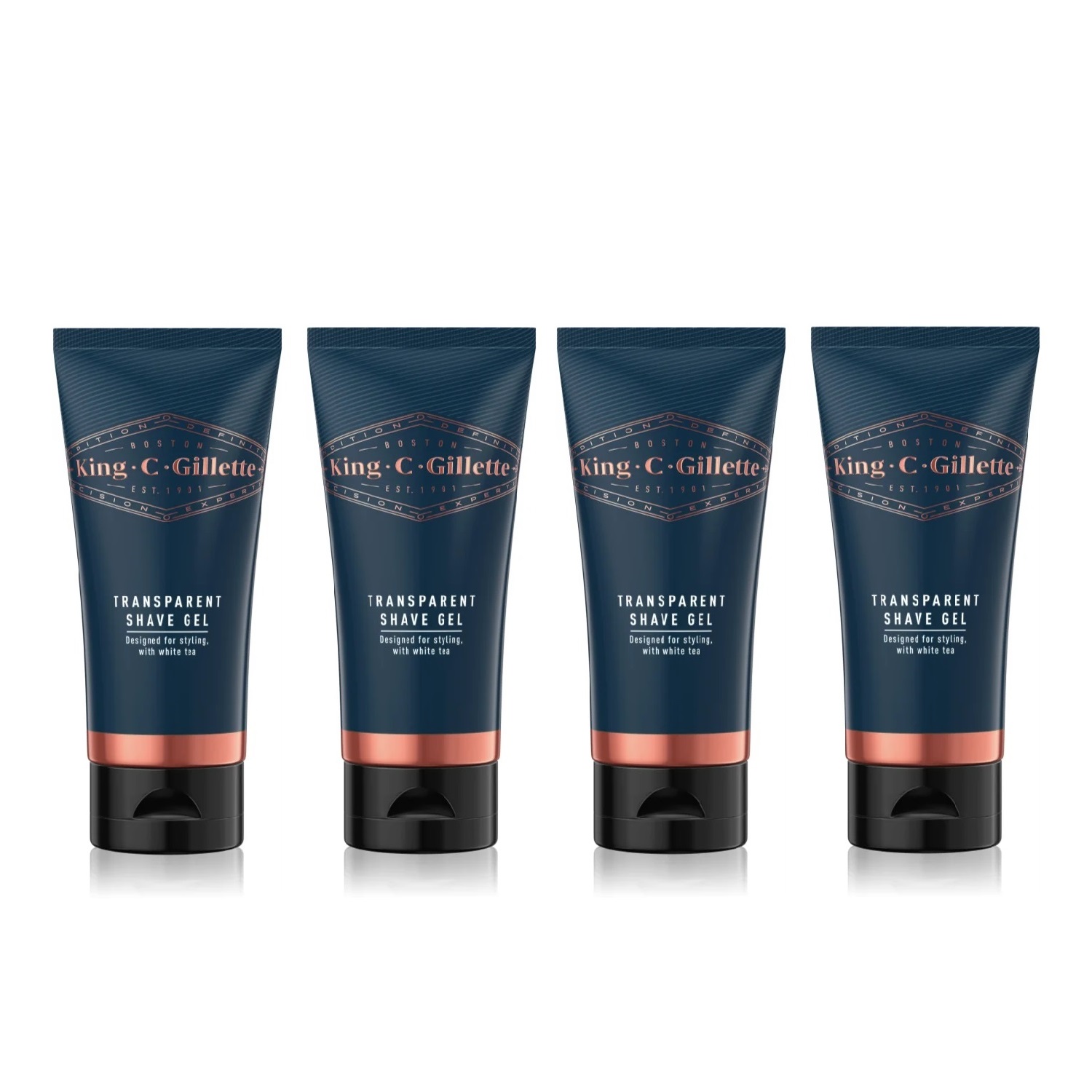 Gillette King C. Transparent Rakgel 150 ml 4-pack